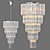Elegant Pendant Lamp - Alpina L 3D model small image 1