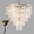 Eichholtz Riviera Chandelier: Elegant Gold Finish 3D model small image 1