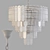 Eichholtz Riviera Chandelier: Elegant Gold Finish 3D model small image 2