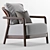 Elegant Flexform Alison Armchair 3D model small image 1