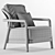 Elegant Flexform Alison Armchair 3D model small image 3