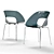 Sleek Modern Chair: Contemporary Style 3D model small image 1