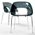 Sleek Modern Chair: Contemporary Style 3D model small image 2