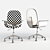 Sleek Plywood Saul Office Chair 3D model small image 3