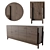 Modern Ash Sideboard: Sleek Design & Ample Storage 3D model small image 2