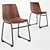 Modern Dining Chair Set 3D model small image 1