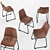 Modern Dining Chair Set 3D model small image 3