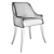 Elegant Dafna Chair: Sleek Design, Perfect Height 3D model small image 2