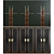 Title: Custom Art Deco Cabinets 3D model small image 1