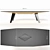 Sleek Poly Set: Table + Chairs 3D model small image 2