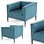 De Sede Armchair: Sleek & Stylish Seating 3D model small image 1