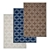 Versatile High-Quality 3-Piece Carpet Set 3D model small image 1