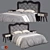 Modern Bed Set: UV Mapped, Vray & Corona Materials 3D model small image 1