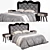 Modern Bed Set: UV Mapped, Vray & Corona Materials 3D model small image 4