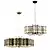 Elegant Margot Gold Metal Chandelier 3D model small image 1