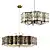 Elegant Margot Gold Metal Chandelier 3D model small image 2