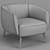 Classic Comfort Armchair | W. 70 x H. 68 x D. 89 cm 3D model small image 3