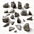 Stone Splinter Decor: High-Quality 3D Stone Polygon Models 3D model small image 2