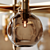 Elegant Hans-Agne Jakobsson Brass Ceiling Lamp 3D model small image 4