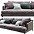 Modern Poliform Bellport Sofa 3D model small image 3