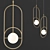 Sleek Design Loop Suspension Lamp 3D model small image 1