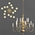 Elegant 15-Light Chandelier 3D model small image 1