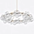 Ethereal Glow: Wreath Bubble Chandelier 3D model small image 1