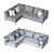 Modern 185 Sofa: Luxurious Comfort 3D model small image 2