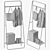 Nordal LINE Coat Rack: Stylish & Practical 3D model small image 3