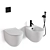 Simas Vignoni Wall: Versatile and Stylish Bathroom Collection 3D model small image 1