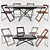 Transforming Table Dakota & Foldable Chair Set 3D model small image 1