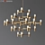 Crown Major Chandelier: Elegant Brass Lighting 3D model small image 1