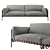 Sophisticated Étiquette Sofa: Elegant Design by De Padova 3D model small image 1