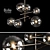 Bolle 6-Light Chandelier by Gallotti & Radice 3D model small image 1