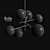 Bolle 6-Light Chandelier by Gallotti & Radice 3D model small image 3