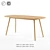 Tabyn Solid Wood Table 3D model small image 1