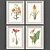 Modern Botanical Art Prints 3D model small image 1