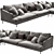 Modern Poliform Bellport 3 Seater 3D model small image 2