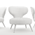 Elegant Compact Tirolo Chair 3D model small image 3