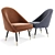 Cult Audrey Tub Chair Set: Chic and Comfortable 3D model small image 2