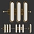 Brass Circuit 3 Wall Sconce 3D model small image 1