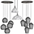 Elegant Pendant Chandeliers 3D model small image 3