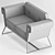 Modern Hove Club Sofa 3D model small image 3