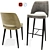 Elegant Astor Dining Set: Chair & Bar Stool 3D model small image 2