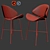 Elegant Cheri Bar Stool 3D model small image 3