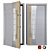 Stylish Inox S-13 Metal Door 3D model small image 1