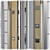 Stylish Inox S-13 Metal Door 3D model small image 2