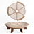Elegant Round Coffee Table 3D model small image 1
