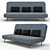 Convertible Comfort: Ikea Nyhamn Sofa 3D model small image 1