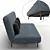 Convertible Comfort: Ikea Nyhamn Sofa 3D model small image 2